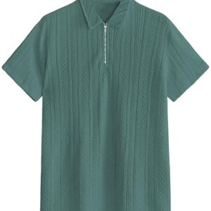 TAGDO® Men's Jacquard Chain Polo Shirt